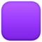Purple Square emoji on Facebook